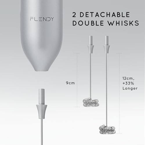 Mini handheld milk frother with charging stand — photo 4