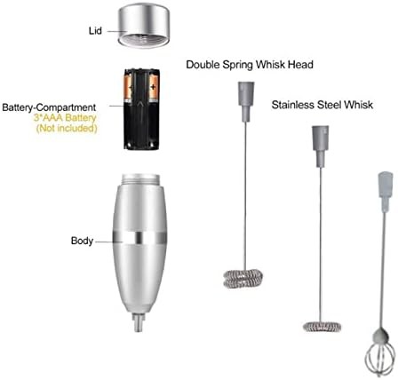 Battery operated stainless steel handheld mixer — photo 4