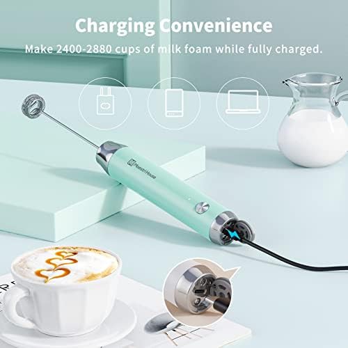 White Rechargeable Frother with Triple Whisks — photo 3