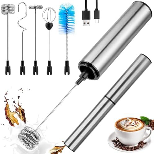 Silver Handheld Two Speed Frother Wand