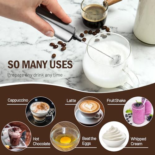 Silver Handheld Two Speed Frother Wand — photo 5