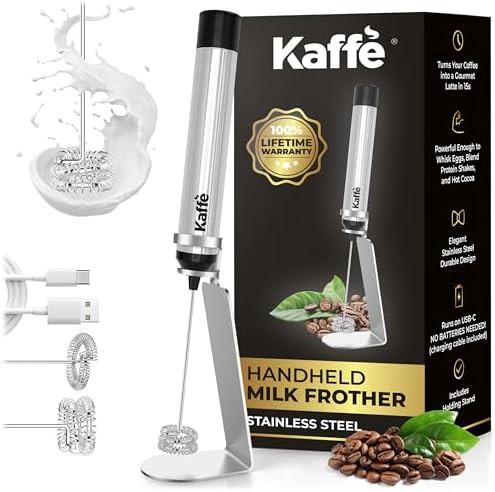 High Speed Rechargeable Frother with Dual Whisks