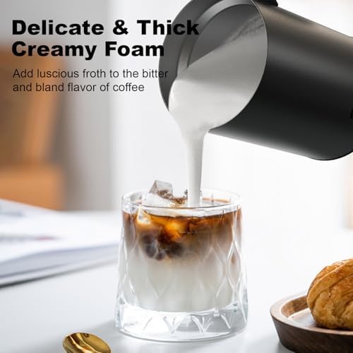 Black Non-Stick Automatic Milk Frother 300ml — photo 3
