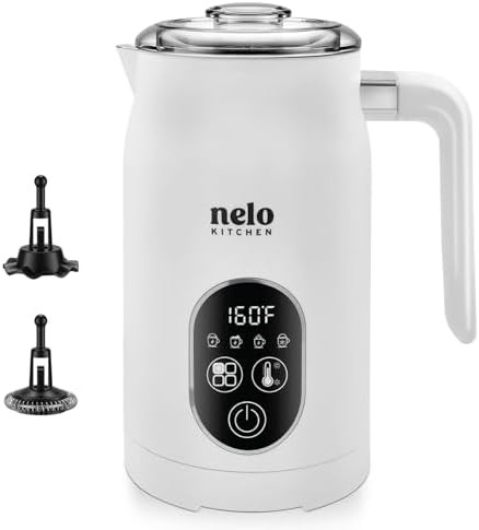 White Digital Four in One Frother