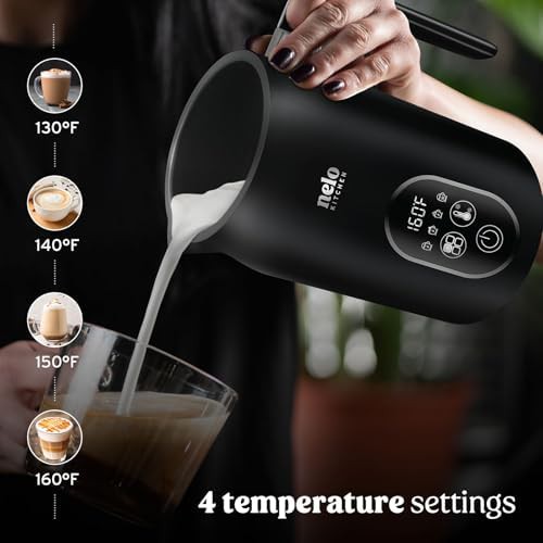 Black Digital Stainless Steel Milk Steamer — photo 3