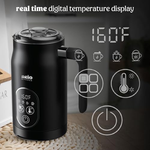 Black Digital Stainless Steel Milk Steamer — photo 4