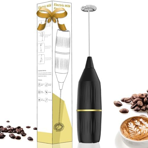 Mini Black Handheld Coffee and Matcha Mixer