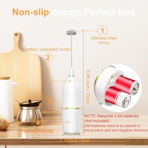 Handheld Electric Whisk for Coffee Lattes — photo 2