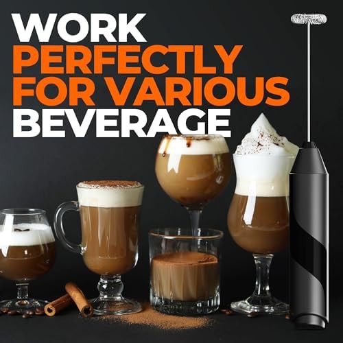 Black Stainless Steel Milk Frother Wand — photo 4