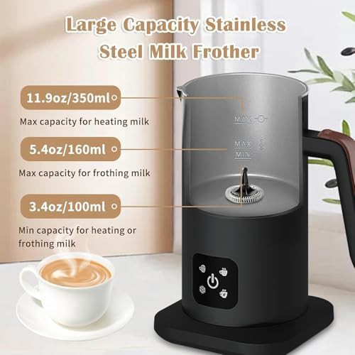 Matte black automatic steamer 350ml — photo 3