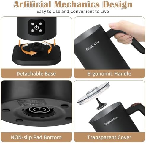 Matte black automatic steamer 350ml — photo 5