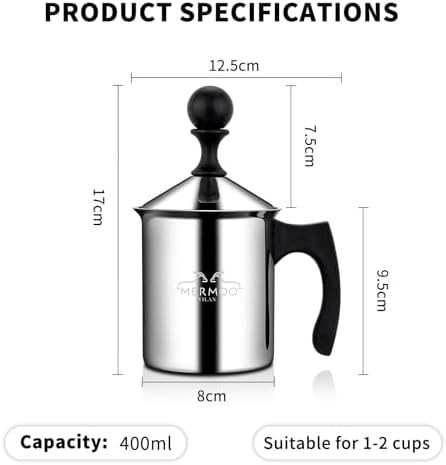 Stovetop Manual Milk Foamer 14oz — photo 4