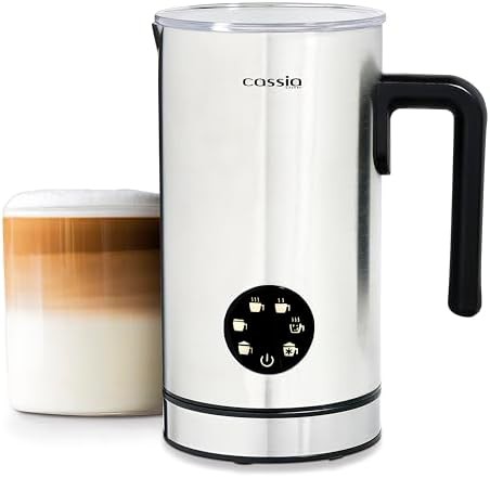Stainless steel digital touch screen frother