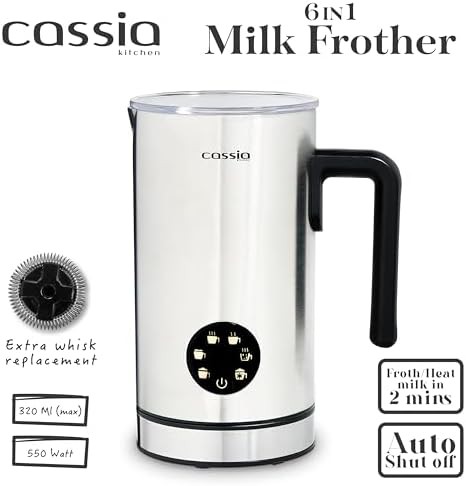Stainless steel digital touch screen frother — photo 3