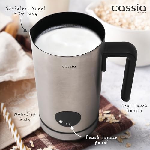 Stainless steel digital touch screen frother — photo 4