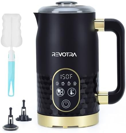 Touchscreen Milk Steamer with Temperature Display