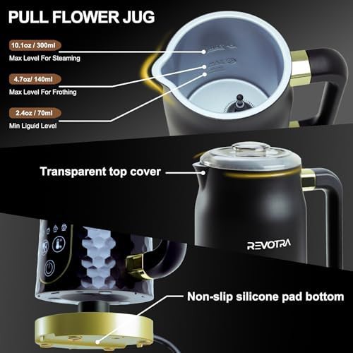 Touchscreen Milk Steamer with Temperature Display — photo 5