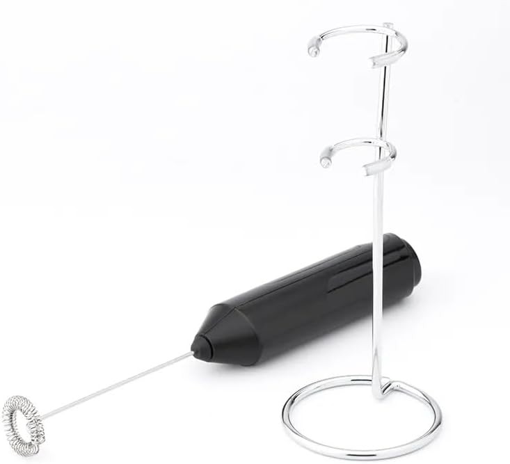Handheld espresso mixer with storage stand — photo 4