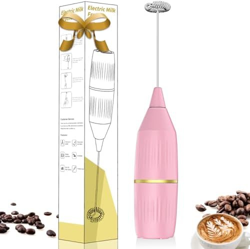 Pink Handheld Matcha and Coffee Frother