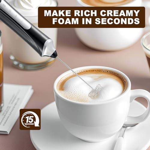 Rechargeable coffee whisk with two heads — photo 4