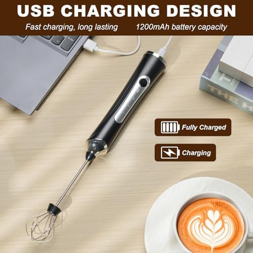 Rechargeable coffee whisk with two heads — photo 5