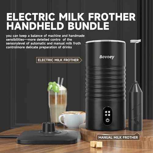 Black four in one automatic milk steamer — photo 3