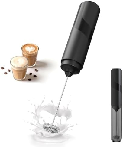 Black Portable Matcha and Latte Mixer