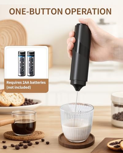 Black Portable Matcha and Latte Mixer — photo 3