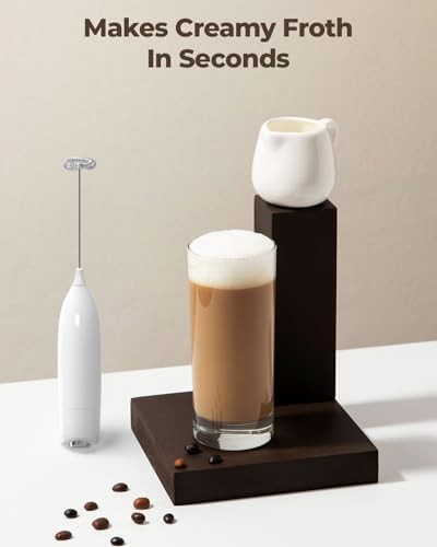 Handheld battery operated latte foam maker — photo 3