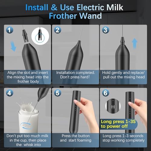 Rechargeable black handheld wand with stand — photo 4