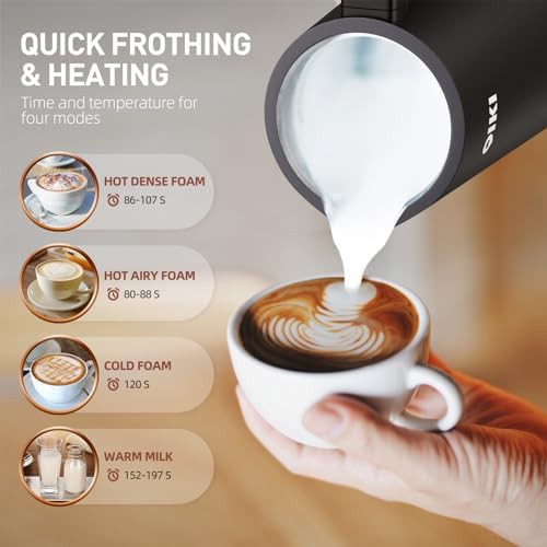 Black Automatic 4-in-1 Milk Steamer — photo 3
