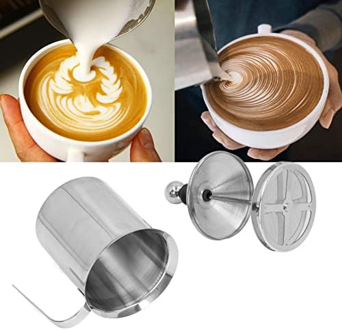Manual Stainless Steel Milk Creamer 800ml — photo 3