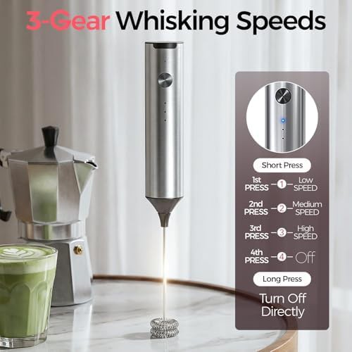 Three speed rechargeable electric whisk — photo 4