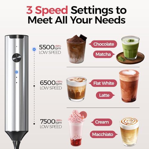 Three speed rechargeable electric whisk — photo 5