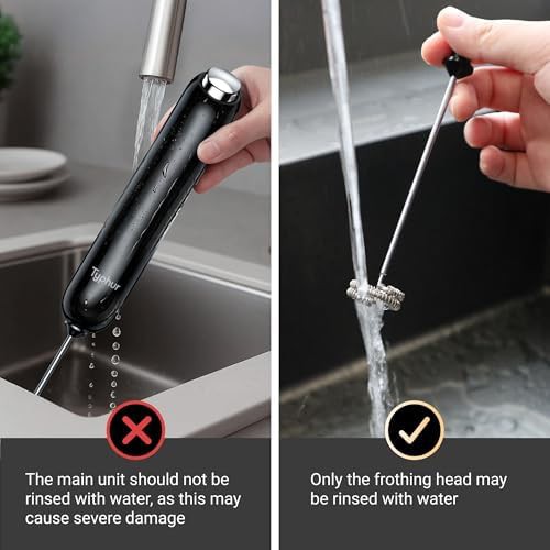 Battery Operated Handheld Frother with Stand — photo 3