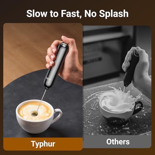 Battery Operated Handheld Frother with Stand — photo 4