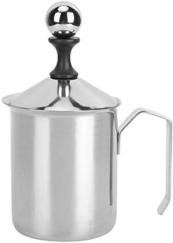 Manual stainless steel pump milk foamer 400ml