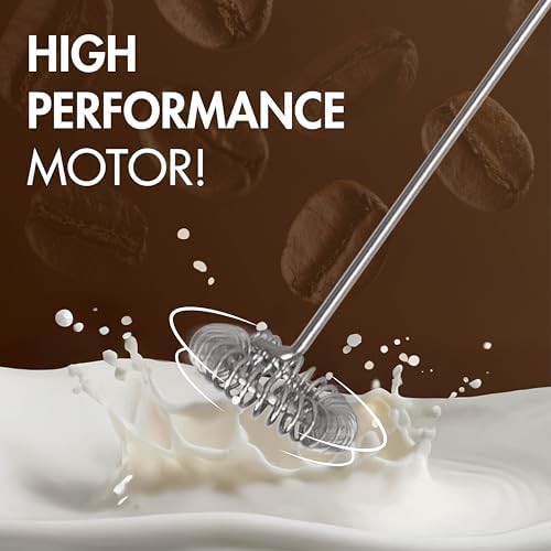 Cream mini portable battery powered mixer — photo 4