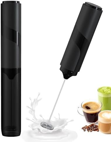Soenglyun battery-operated milk frother in black
