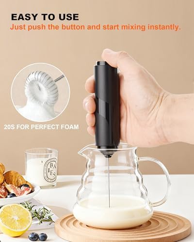 Soenglyun battery-operated milk frother in black — photo 4
