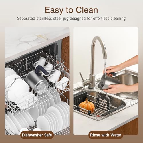 Electric milk steamer large 500ml — photo 5