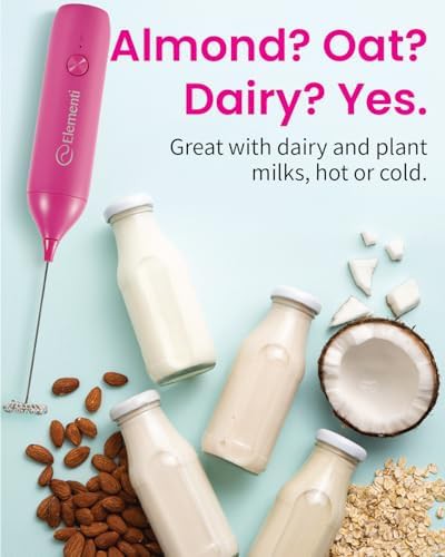 Pink rechargeable handheld drink mixer wand — photo 5