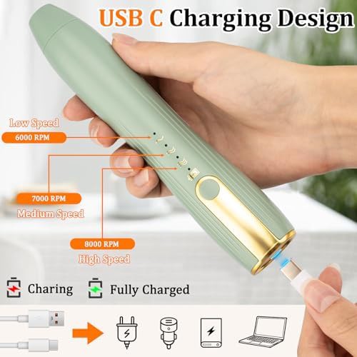 Green milk frother wand with stand — photo 3