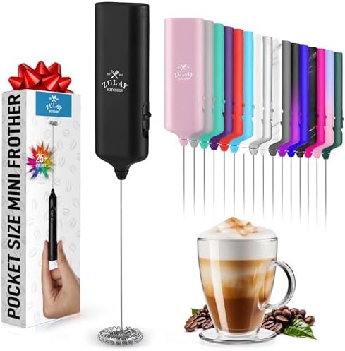Mini and mighty black pocket size frother
