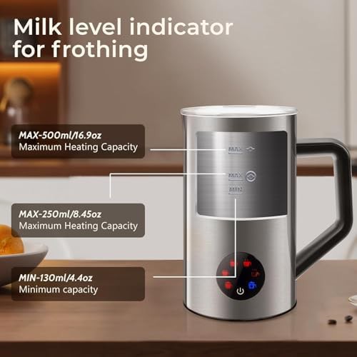 Fast heating 6-in-1 electric milk frother — photo 4