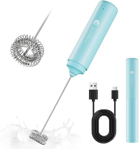 Dual spring rechargeable electric frother