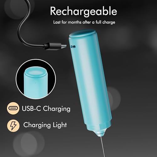 Dual spring rechargeable electric frother — photo 4