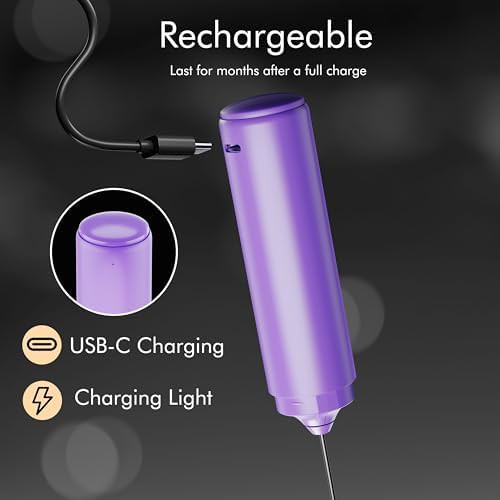 Travel dual spring rechargeable frother wand — photo 4