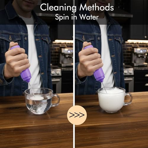Travel dual spring rechargeable frother wand — photo 5