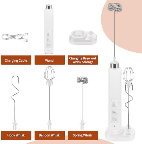 Rechargeable Handheld Frother with Vertical Stand — photo 5